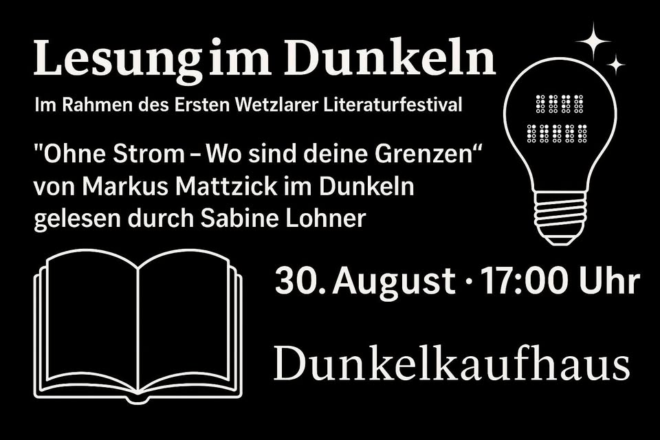 Lesung im Dunkeln